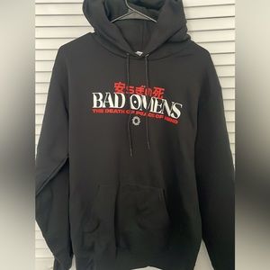 bad omens hoodie size medium unisex